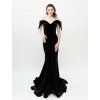 THE VELVET CRISTAL GOWN.