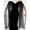 THE ELZA FRINGE GOWN.