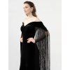THE ELZA FRINGE GOWN.