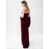 BORDEAUX DRAPED GOWN