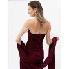 BORDEAUX DRAPED GOWN