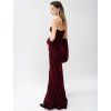 BORDEAUX DRAPED GOWN