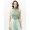 SAGE HALTER TOP