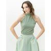 SAGE SATIN SKIRT