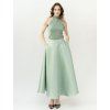 SAGE SATIN SKIRT