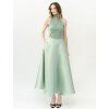 SAGE SATIN SKIRT