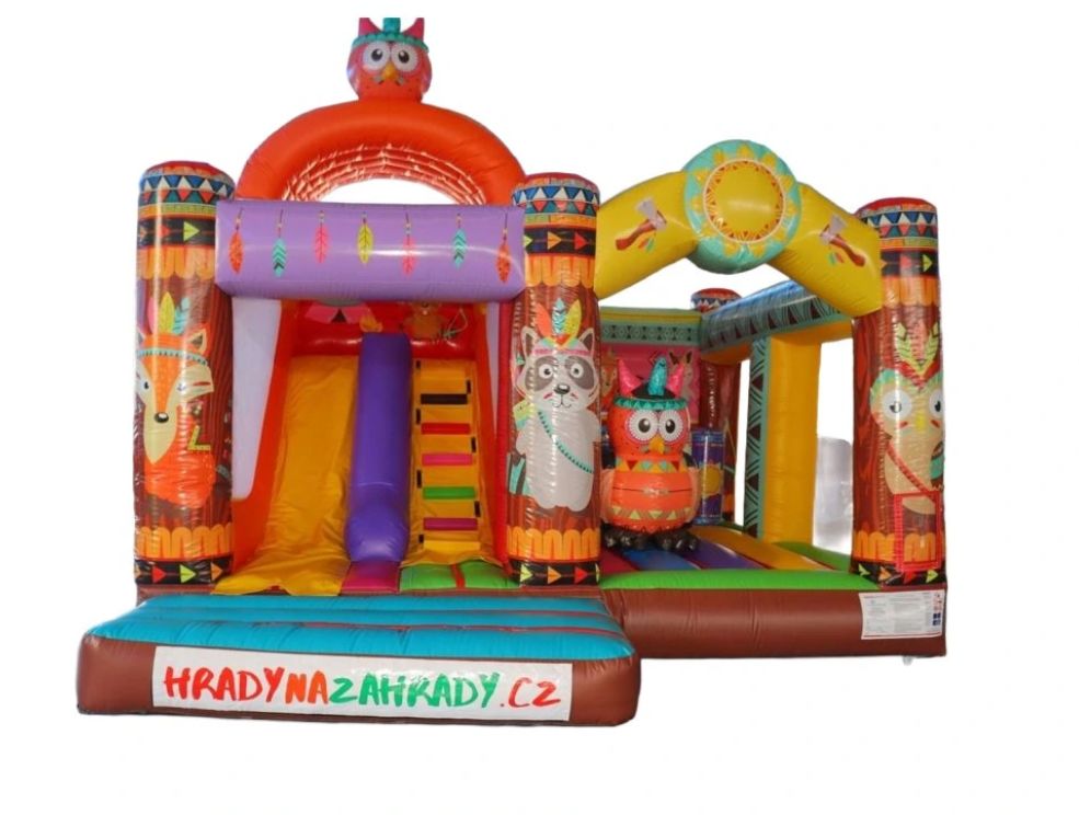 Skákací hrad Indiáni