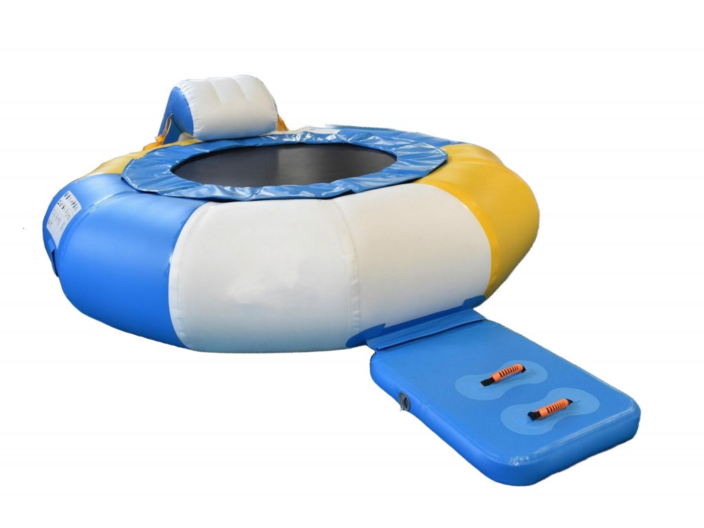 Nafukovací vodní trampolína na vodu, atrakce pro děti, nafukovací aquapark, atrakce na bazén, koupaliště, nafukovací