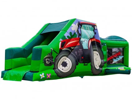 Nafukovací traktor překážková dráha prodej skákací hrad nafukovací atrakce (7)