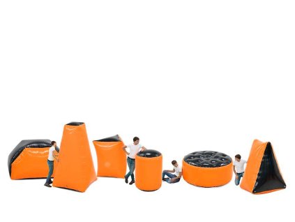 Oranžové překážky pro nerf pistole a paintball (7)