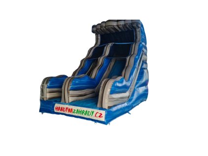 Skluzavka nafukovací Modrá vlna (2)