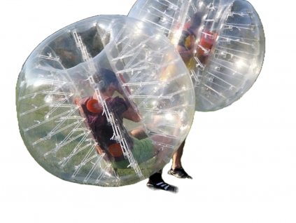 Bumper 1,8m, průhledný bumper, bublinový zorbing fotbal, bubble ball, balóny, zorbing na trávě
