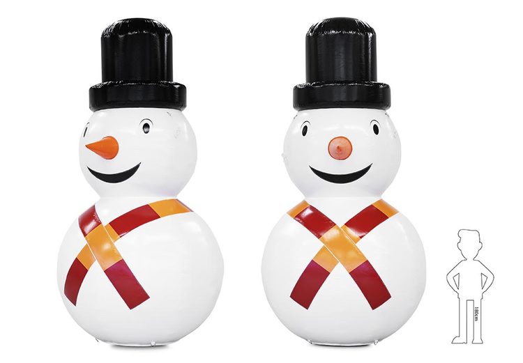 Nafukovací sněhulák | vánoční dekorace | velké nafukovací ozdoby | prodej MODEL/TYP: 1