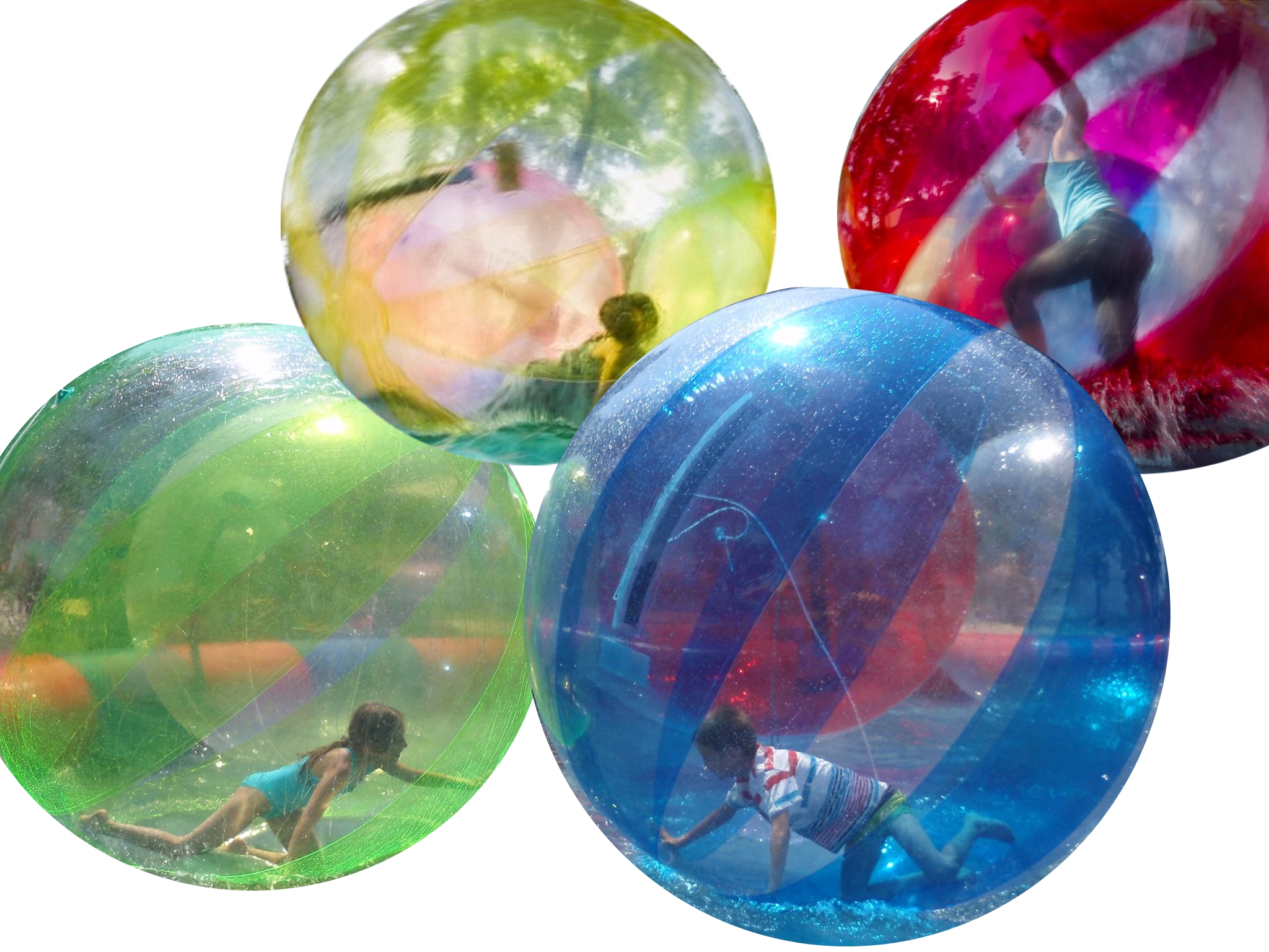AQUAZORBING original | Waterball PVC | Česká certifikace | Barevné vodní koule na vodu | Různé barvy Barva: Červená