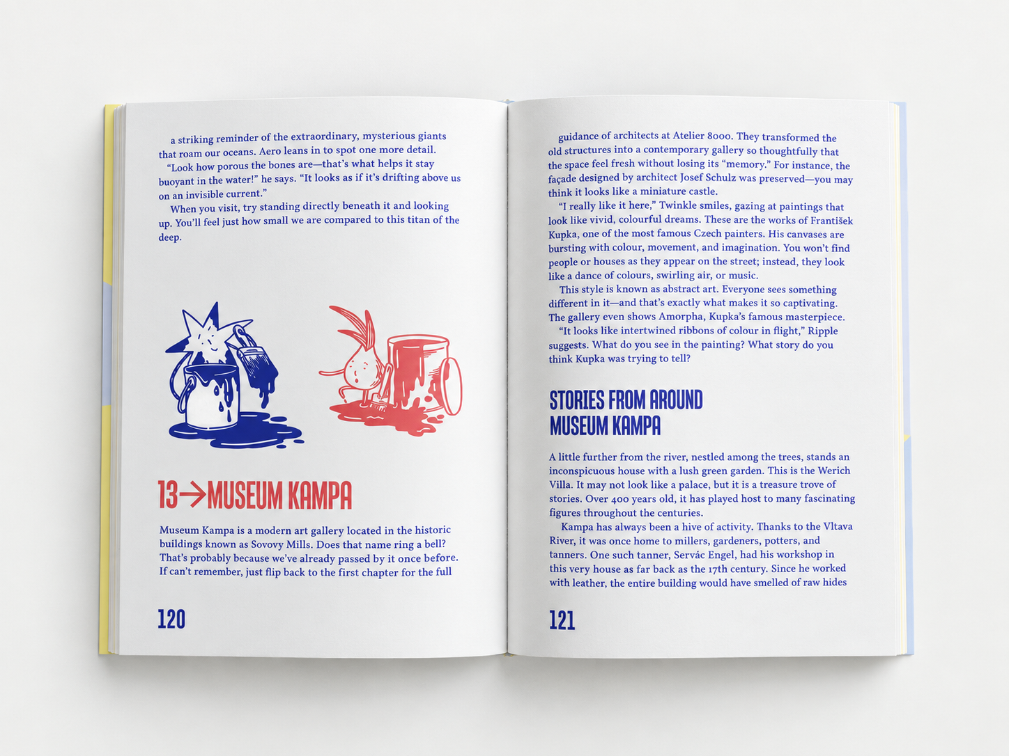 Inside pages of Walk Prague With Us