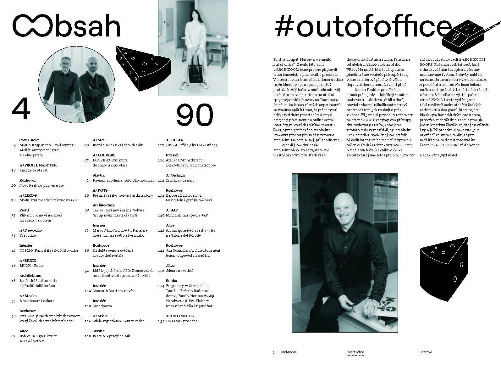 Obsah časopisu ARCHIZOOM 06 #outofoffice