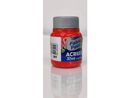 ACRILEX, farba na textil matná, 37ml, 801, Tangerine