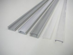 LED profil N8 - nástěnný stříbrný