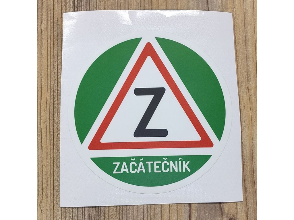 Samolepka "Začátečník"