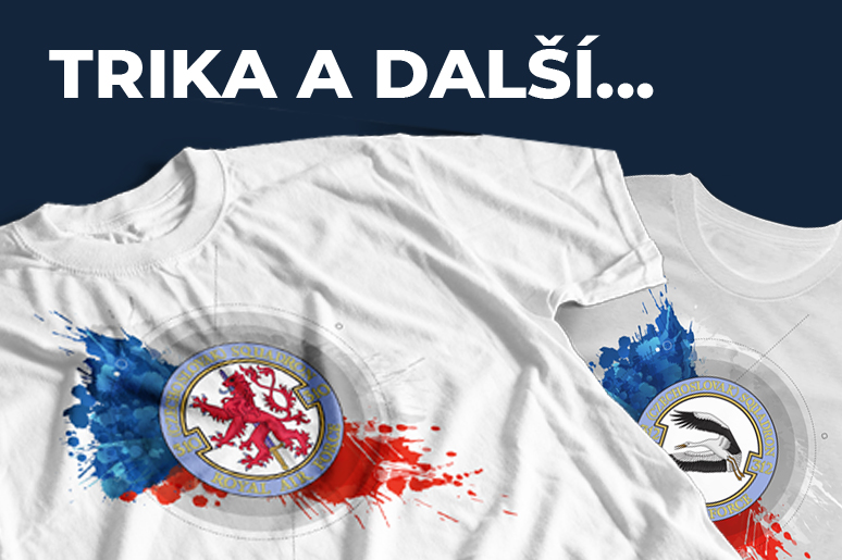 trika a upomínkové předměty