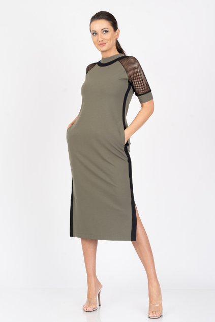 ŠATY KHAKI 38130 AXELLO originální česká výroba