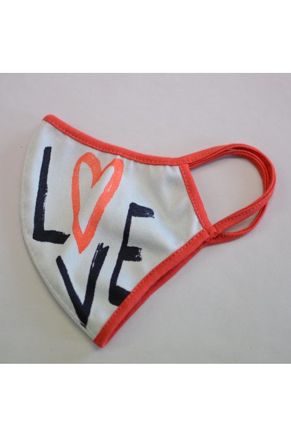 Rouška jednovrstvá Dětská (cca 8-12 let) - Love