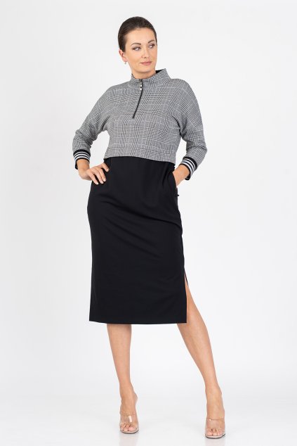 ŠATY AXELLO ČERNOBÍLÉ 39109