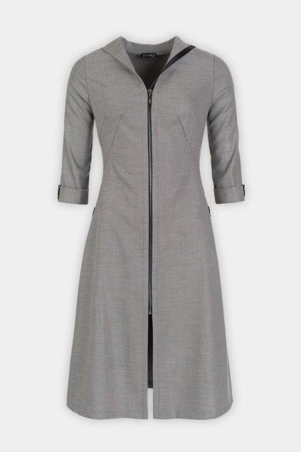 ŠATY AXELLO ŠEDÉ SE ZIPEM 39226