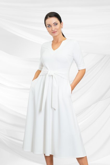 ŠATY BÍLÁ AXELLO 40041