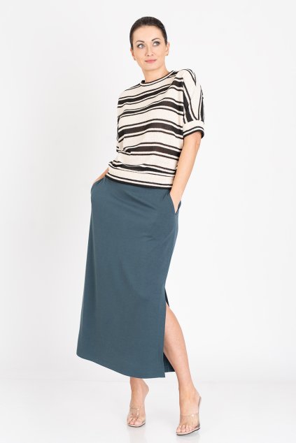 SUKNĚ MODROZELENÁ AXELLO 40037