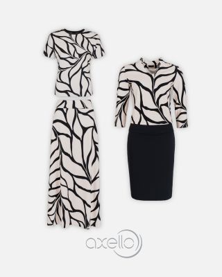 Výrazný kontrastní grafický vzor vám dodá šmrnc a eleganci zároveň. Materiál s vysokým obsahem viskózy je příjemný a...