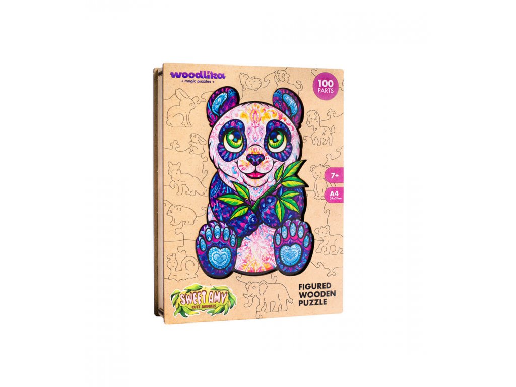 Puzzler drevené puzzle milá Amy panda