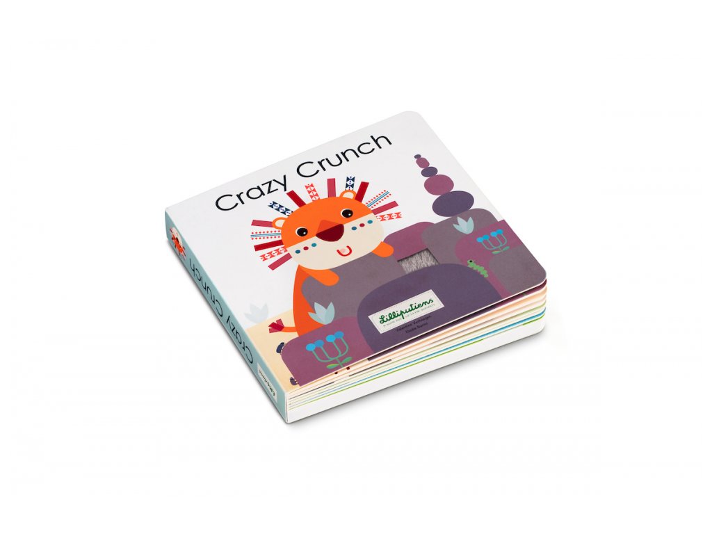 Kniha na precvičenie sluchu a hmatu Crazy Crunch obal