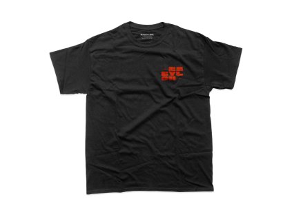 minimal black orange front