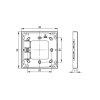 ph shop intercom mounting frame single 2x 1