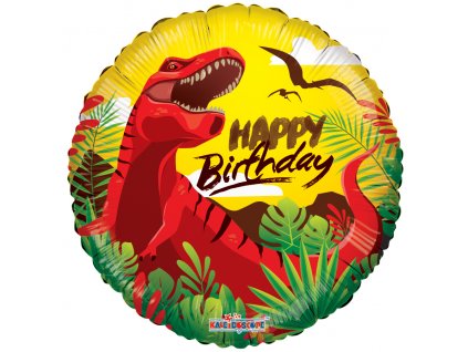 Happy Birthday Dinosaur balloons