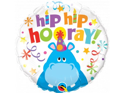 Hip Hip Hooray Hippo balloons