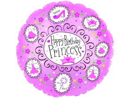 Happy Birthday Princess balloons