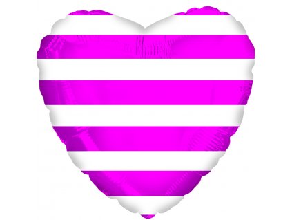 Hot Pink Stripes Foil balloons
