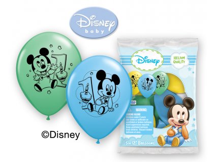 mickey mouse 1st birthday balloons