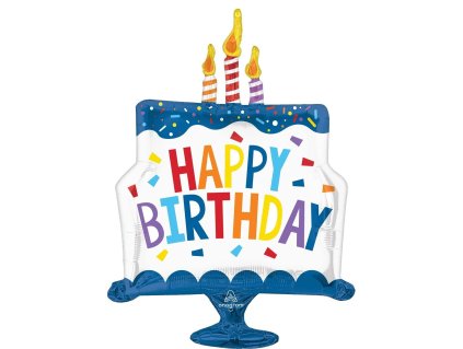 Happy Birthday Tiered Cake