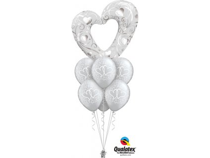 Giant Silver Heart