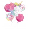 Bouquet Enchanted Unicorn Birthday Foil balloons