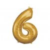 67 1 foliovy balon cislo 6 zlaty