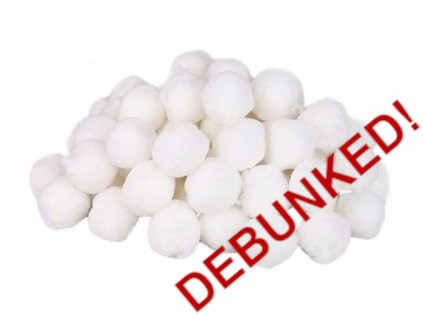 Filtrační kuličky „DEBUNKED“