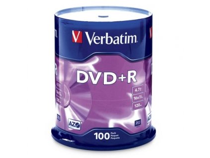 Verbatim DVD+R 4,7GB  16x SPINDL (100pack)