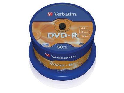 Verbatim DVD-R 4,7GB  16x spindl (50 ks)