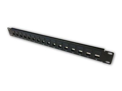 NE PATCH PANEL 19" 16p. neosazený, 1U