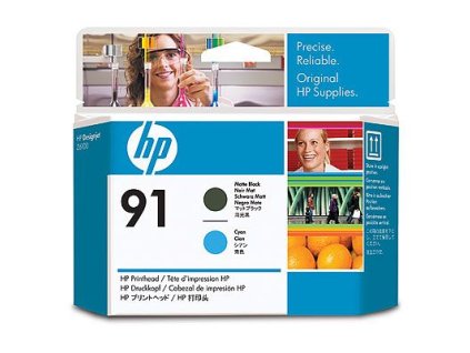 HP 91 Matte Black a Cyan Printhead pro DJ Z6100, (C9460A)