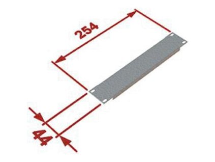 RACK DATACOM 10" záslepka 1U